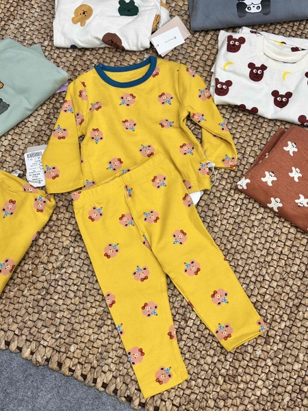 Bộ cotton dài tay Cicikids 6 mẫu cho bé