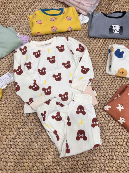 Bộ cotton dài tay Cicikids 6 mẫu cho bé