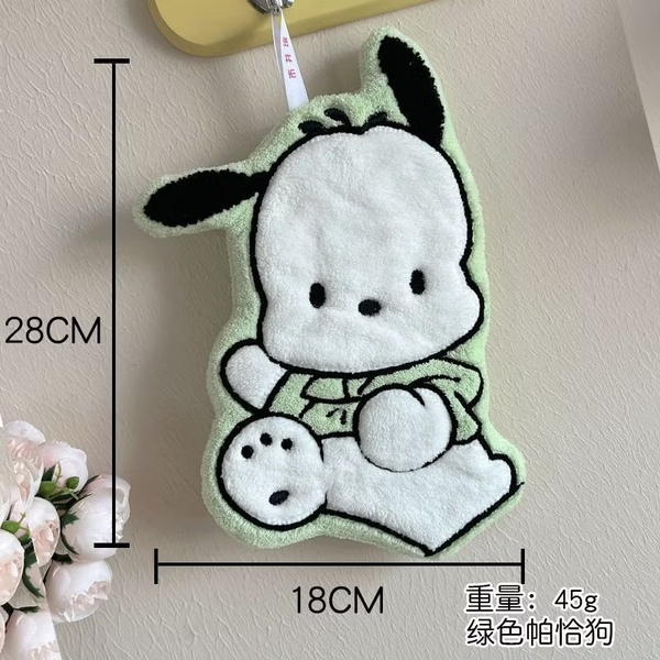 Khăn lau tay Sanrio hình Hello Kitty, Melody, Pochacco, Keroppi