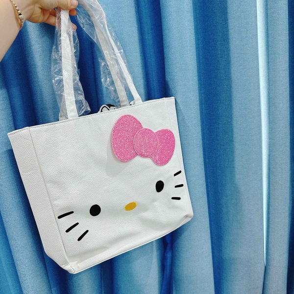 Túi tote da Smiggle Hello Kitty trắng