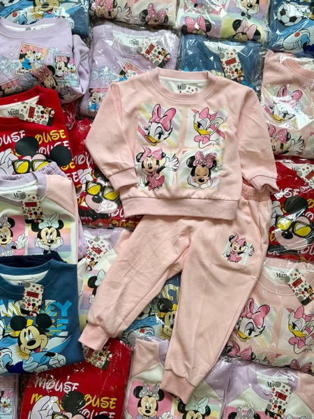 Bộ nỉ dài tay 5 màu Mickey Minnie Daisy