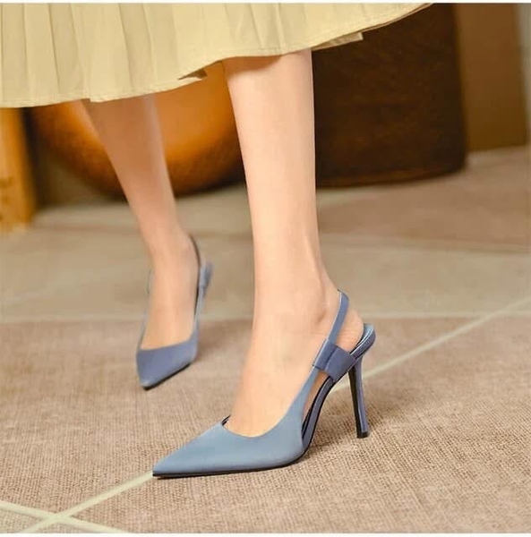 Guốc cao gót mũi nhọn 5 màu