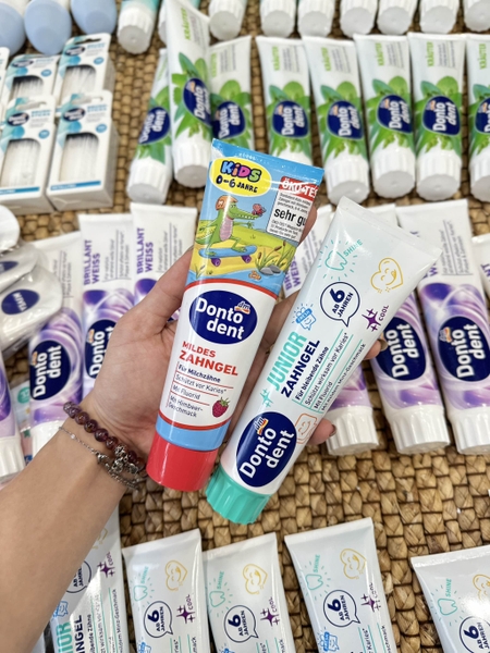 Kem đánh răng trẻ em DONTODENT ZAHNGEL 100ml 2 loại