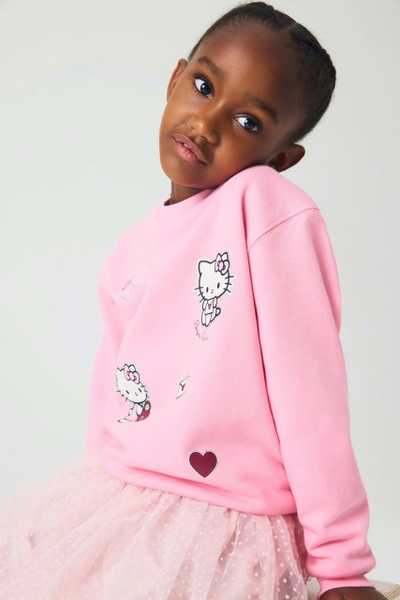 Bộ nỉ da cá Hiunikids dài tay bé gái 6 mẫu Hello Kitty, Sanrio, Gabby, Stitch