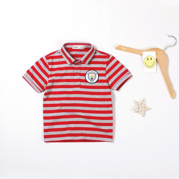 Áo polo cộc Nexxi 9Y-15Y sọc ngang 4 mẫu bé trai