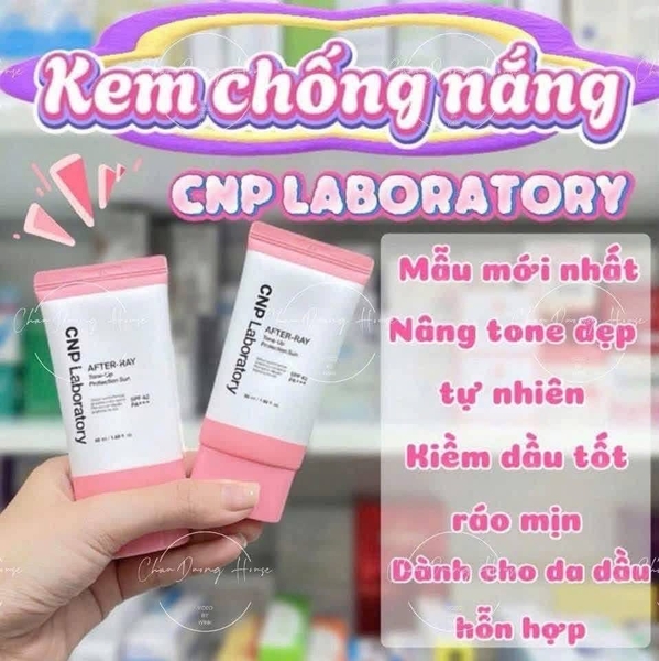 Set 2 tuýp kem chống nắng CNP Tone Up Protection Sun SPF42 50ml [MẪU MỚI]