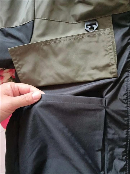 Áo phao lót lông SAT few phối rêu đen có mũ cho bé