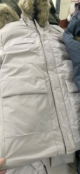 Áo khoác phao dáng dài Name It màu trắng