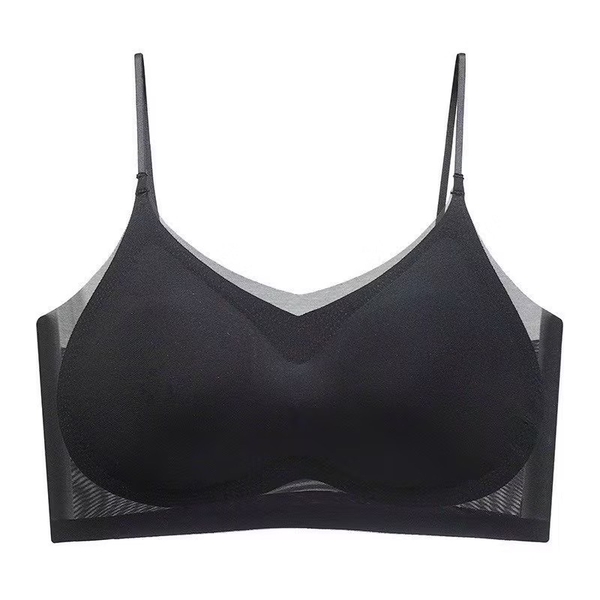 Áo bra lưới không viền 4 màu đen, da, hồng, xanh