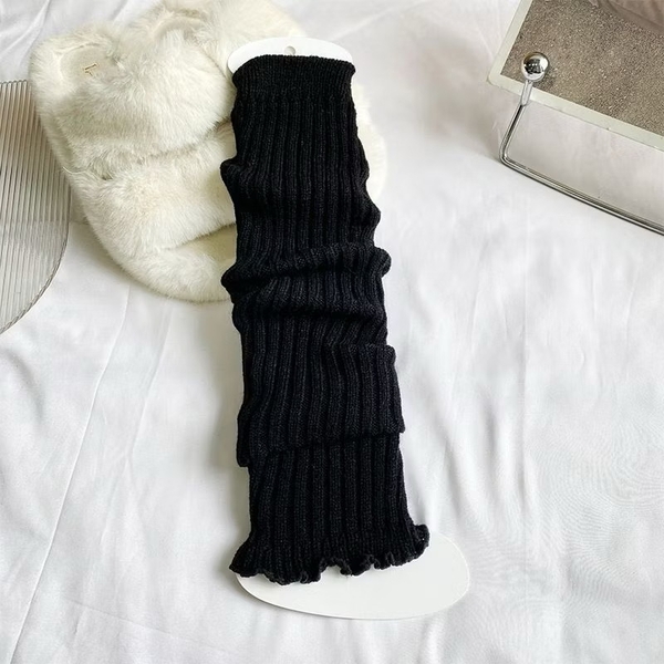Tất nhún dệt kim cho bé 4 màu nâu, kem, ghi, đen