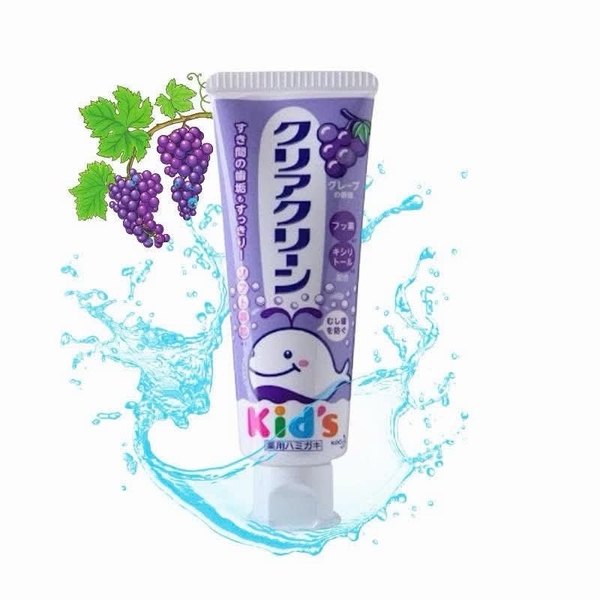 Kem Đánh Răng Kao Kid's Hương Trái Cây Nhật Bản Cho Bé Từ 3 Tuổi 70G