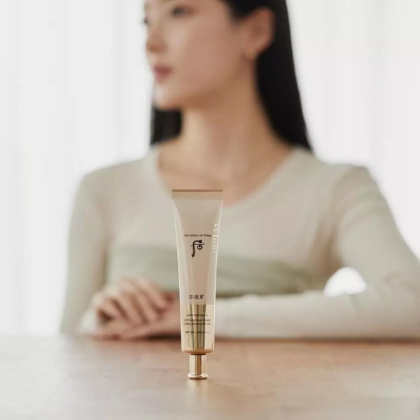 Set 3 món kem chống nắng, serum, sữa rửa mặt The History of Whoo Anti-Wrinkle UV Protective Cream 50ml SPF 50+/PA++++