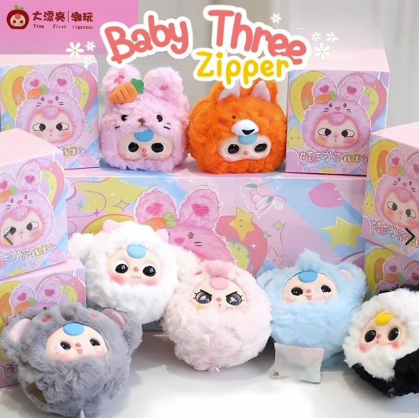 Baby Three V2 zipper bag Take Me Out động vật