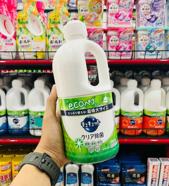 Nước rửa bát KAO nội địa Nhật Bản 1250ml (vỏ mềm)