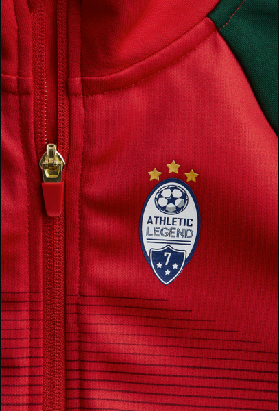Áo khoác bóng đá Soccer Jacket H&M Portugal đỏ phối xanh lá