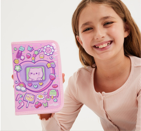 Túi dụng cụ học tập midi zip kit Smiggle 40 chi tiết nhiều mẫu