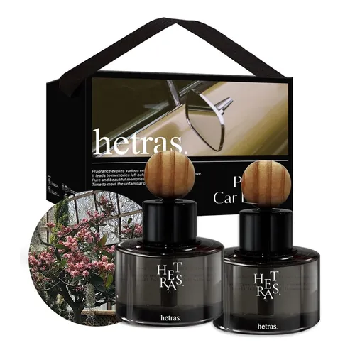 Set 2 lọ tinh dầu ô tô Hetras nhiều mùi