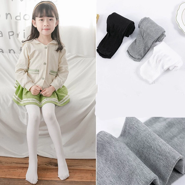 Quần tất len trơn có bàn 3 màu ghi, trắng, đen