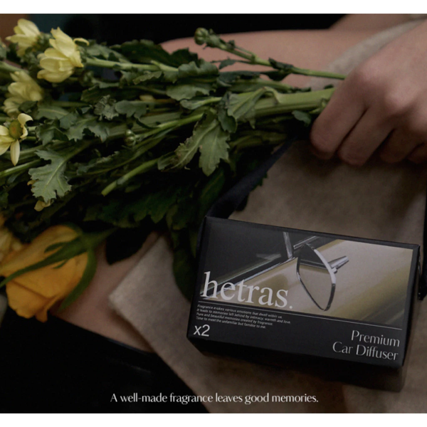 Set 2 lọ tinh dầu ô tô Hetras nhiều mùi