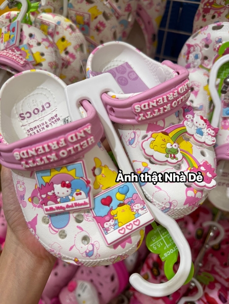 Sục Crocs Hello Kitty And Friends màu trắng