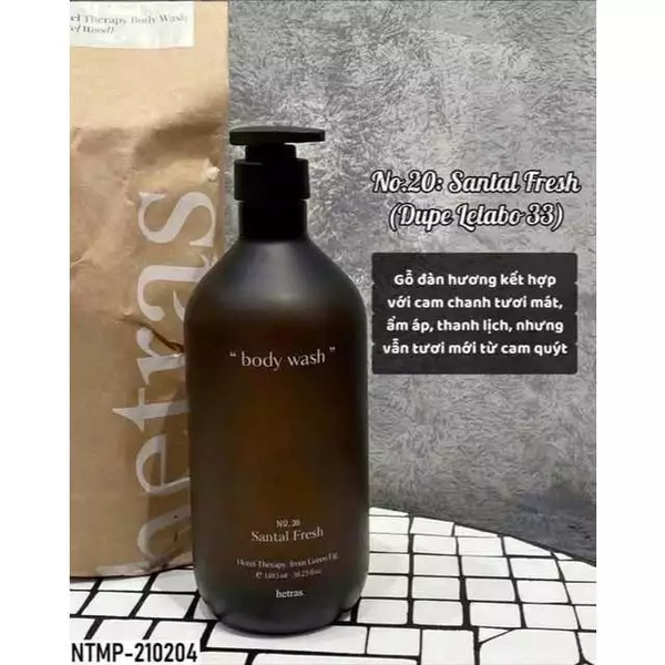 Sữa tắm body wash Hetras 1013ml Korea nhiều mùi