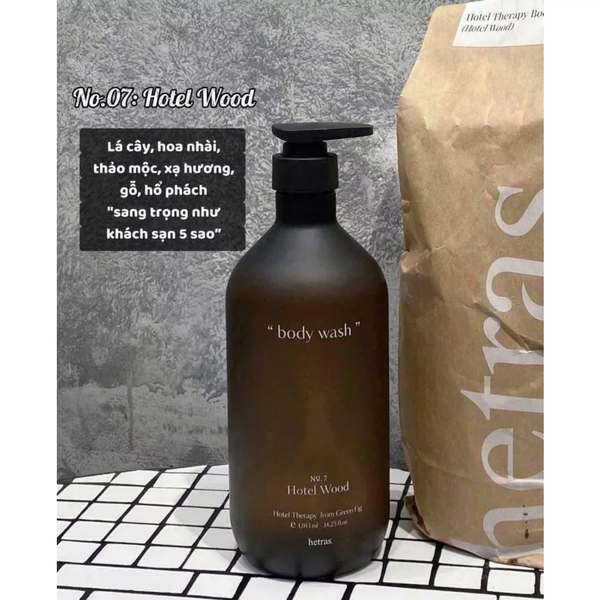 Sữa tắm body wash Hetras 1013ml Korea nhiều mùi