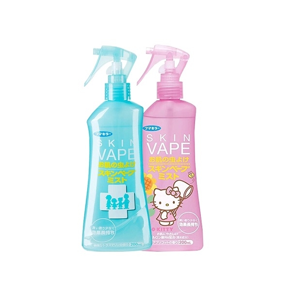 Bình xịt chống muỗi VAPE 2 màu xanh, hồng