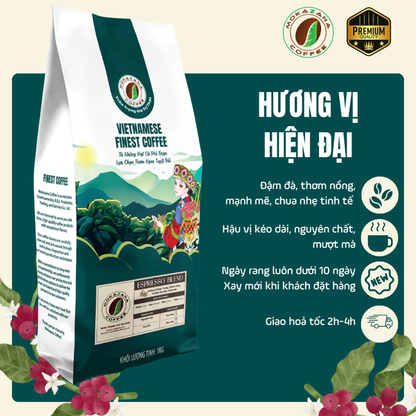 Cà phê hạt Espresso Blend 1