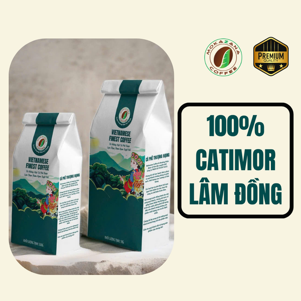 Hạt Catimor nguyên chất rang vừa (Medium)