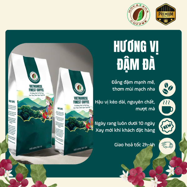 Cà phê Culi rang mộc (Medium)