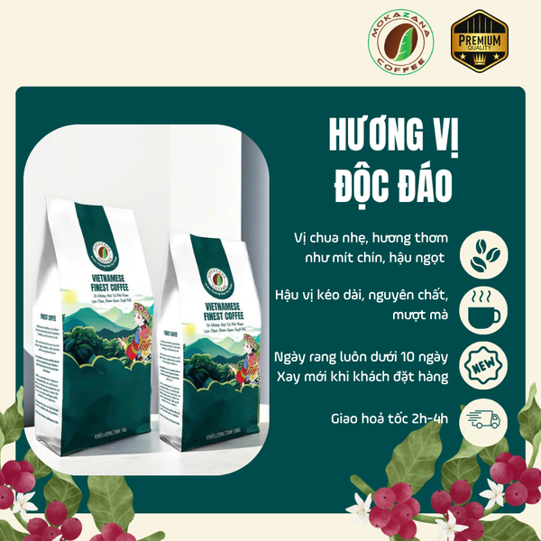 Cà phê Cherry rang mộc (Medium)