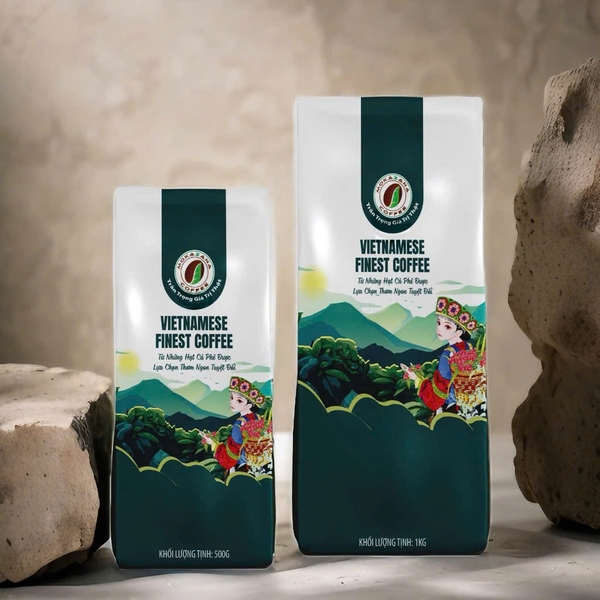 Cafe Hạt Arabica Cầu Đất Nguyên Chất (Rang Đậm)