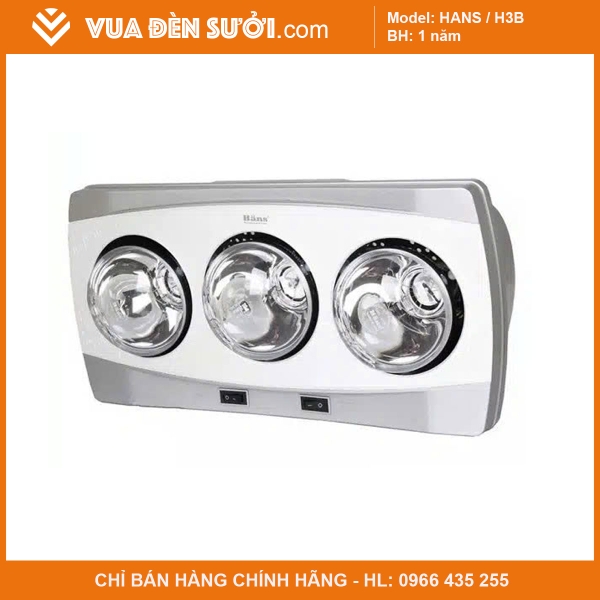 Đèn sưởi nhà tắm HANS - H3B
