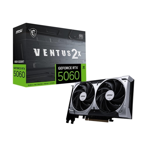 Card đồ họa MSI GeForce RTX 5060 8G VENTUS 2X OC (GDDR7/ 128 bit)