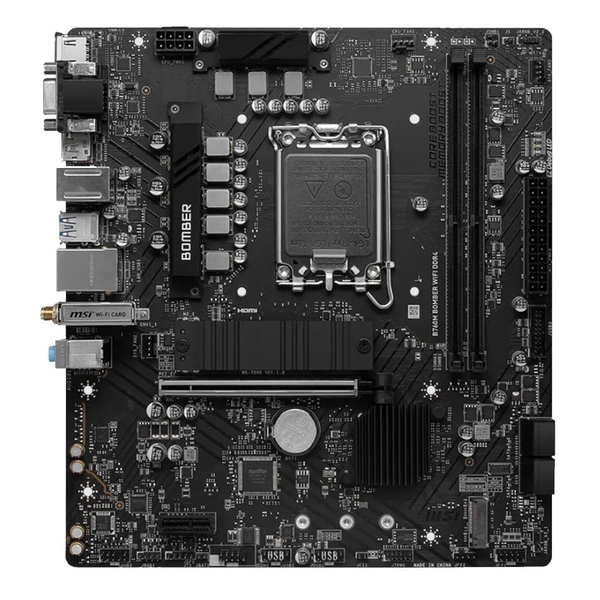 Mainboard MSI B760M BOMBER WIFI DDR4 (Intel B760/ Socket 1700/ M-ATX/ 2 khe ram)
