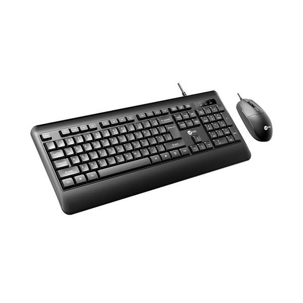Bộ phím chuột văn phòng có dây Lecoo CM104 màu đen