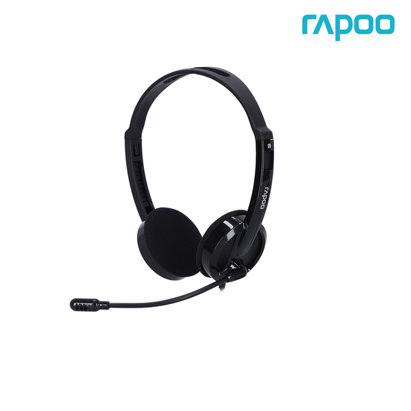 Tai Nghe Có Dây Rapoo H101 - đen, 1 Jack 3.5mm