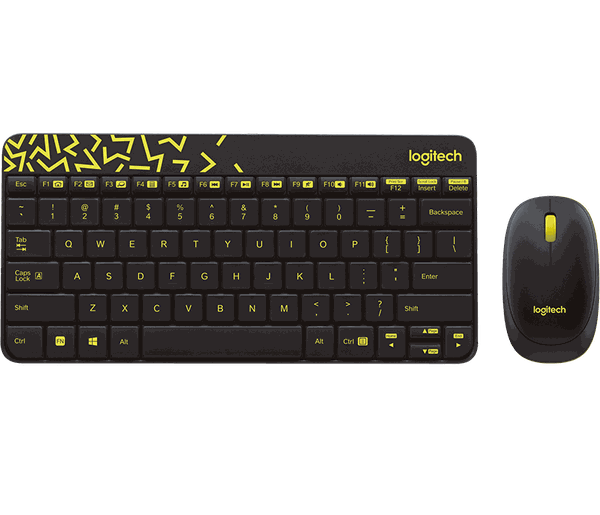 Bộ bàn phím chuột không dây Logitech MK240 NANO đen Wireless