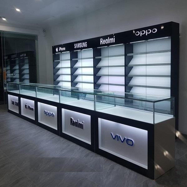 Thiết Kế và Thi Công Tủ Kệ Cửa Hàng Điện Thoại Tại Hà Nội: Giải Pháp Tối Ưu