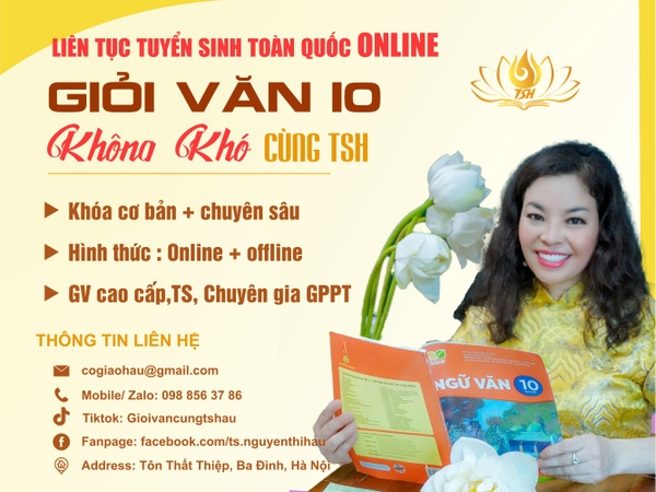 TUYỂN SINH  NGỮ VĂN  LỚP 10 ( Chuyên sâu cả năm học)