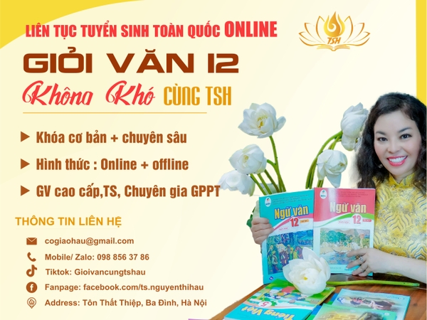 TUYỂN SINH  NGỮ VĂN  LỚP 12 ( Chuyên sâu cả năm học)