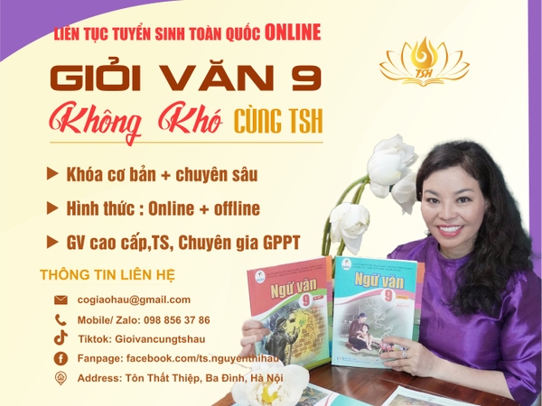 TUYỂN SINH  NGỮ VĂN  LỚP 9 ( Chuyên sâu cả năm học)