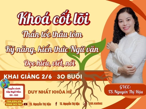 TUYỂN SINH KHÓA KỸ NĂNG CỐT LÕI - NGỮ VĂN LỚP 5 - 12