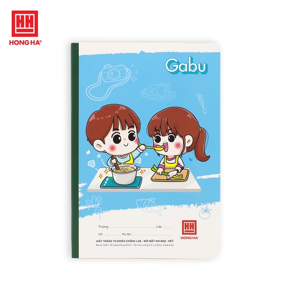 Vở 4 Ô ly 80 trang Hồng Hà School Gabu - 0549