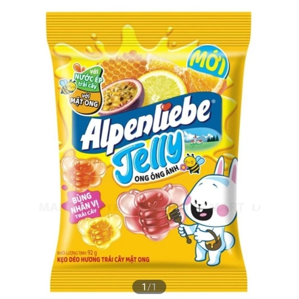 Kẹo Dẻo Nhân Hương Trái Cây Mật Ong Alpenliebe Jelly Ong Óng Ánh