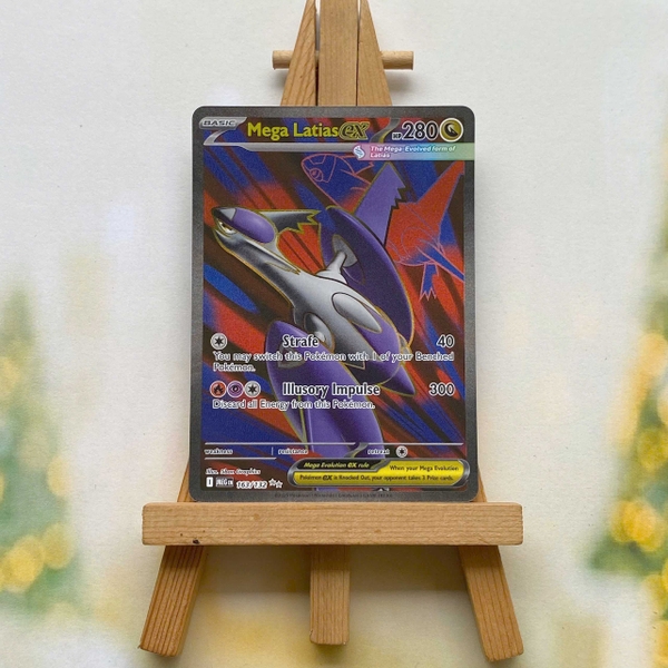 Thẻ hình Pokemon Mega Latias ex 163/132 - Lá bài lẻ Mega Evolution Full Art Ultra Rare tiếng Anh chính hãng