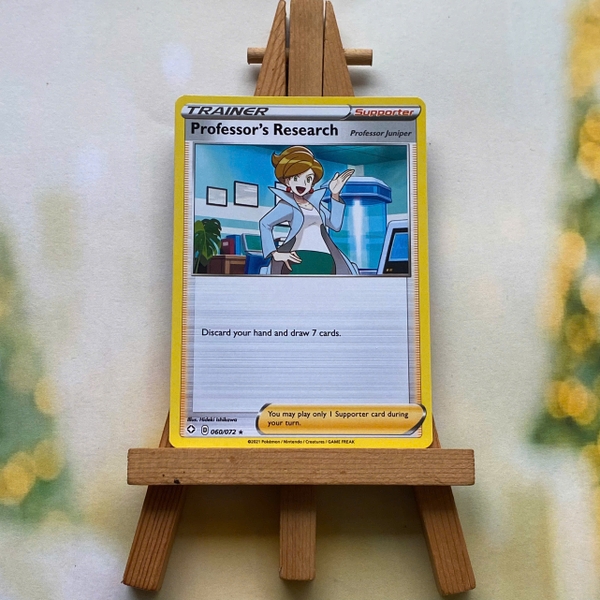 Thẻ hình Pokemon Professor's Research Juniper 060/072 - Lá bài lẻ Shining Fates Cosmos Holo Promo tiếng Anh chính hãng ảnh 3