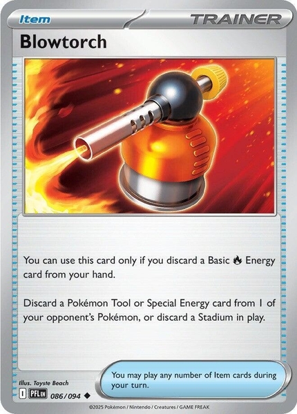 Thẻ hình Pokemon Blowtorch 086/094 - Lá bài lẻ Phantasmal Flames Uncommon tiếng Anh chính hãng