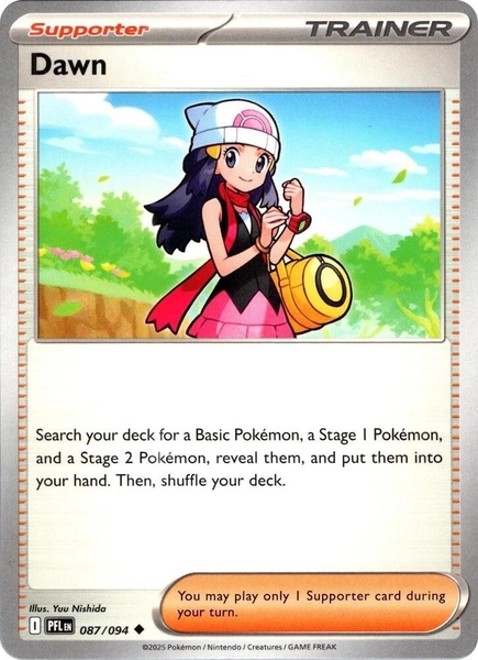 Thẻ hình Pokemon Dawn 087/094 - Lá bài lẻ Phantasmal Flames Uncommon tiếng Anh chính hãng