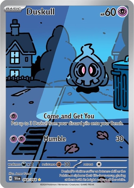 Thẻ hình Pokemon Duskull 068/064 - Lá bài lẻ Shrouded Fable Illustration Rare tiếng Anh chính hãng